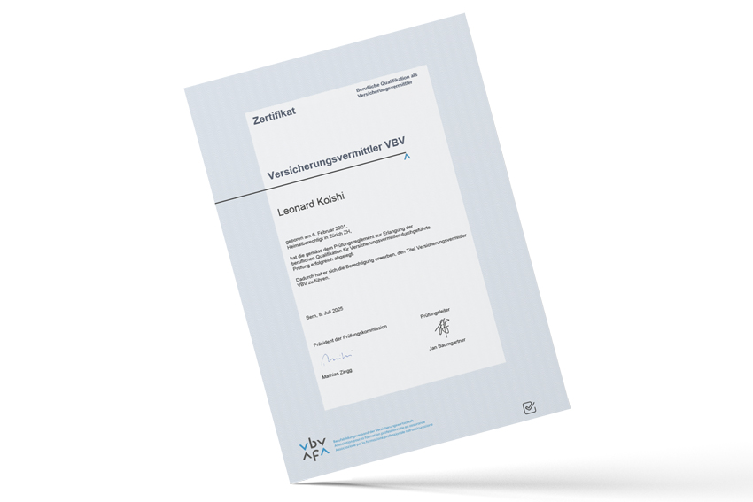 Leonard Kolshi VBV diploma finaro